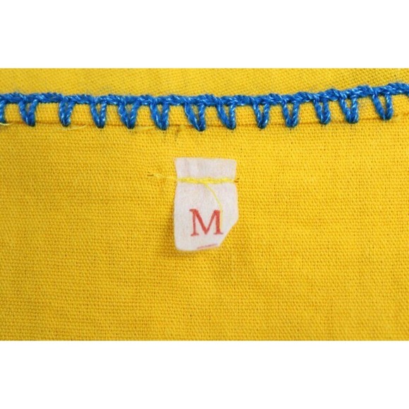 Heavily Embroidered Dress Womens M Tunic Florals Fiesta Dress With Tie Back - Picture 7 of 8